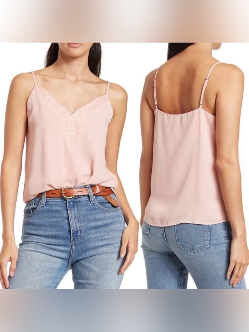 Melrose and Market Lace V-Neck Cami Top